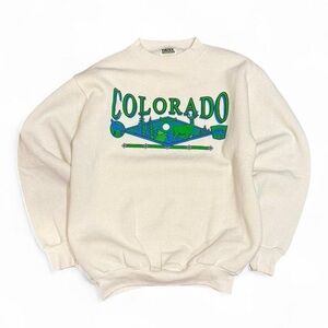 Vintage Tultex Colorado Nature Graphic Boxy Crewneck